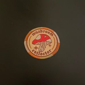 Mushroom Collector Iron On Patch